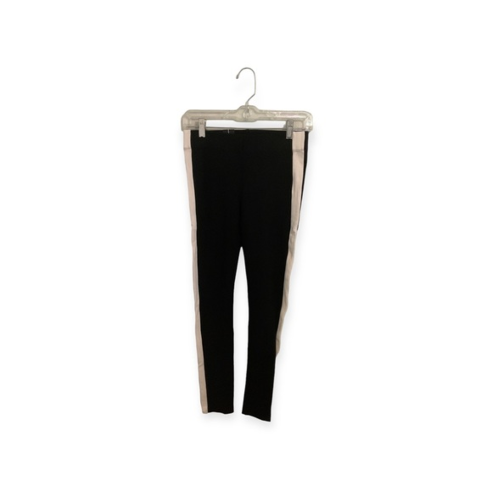 Women’s NWOT black with white stripe Babaton Neil leggings,‎ size small